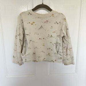 Mushroom Toddler Crew with front pockets